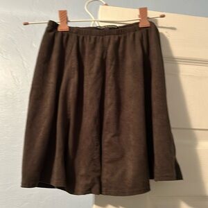 Brandy Melville Army Green Velvet Skirt, OS